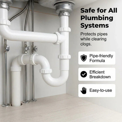 Powerful Drain Unclogging Tablets for Kitchen and Bathroom Pipes
