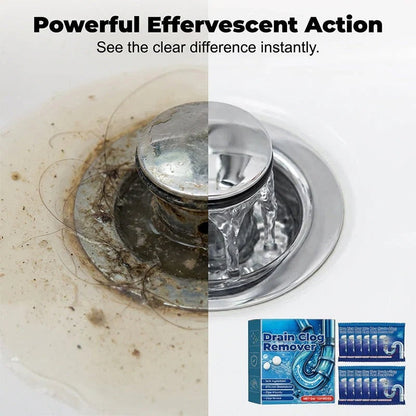 Powerful Drain Unclogging Tablets for Kitchen and Bathroom Pipes