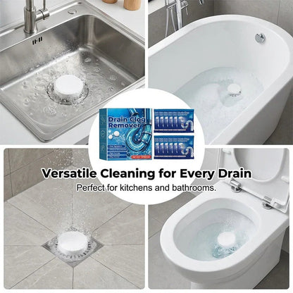 Powerful Drain Unclogging Tablets for Kitchen and Bathroom Pipes